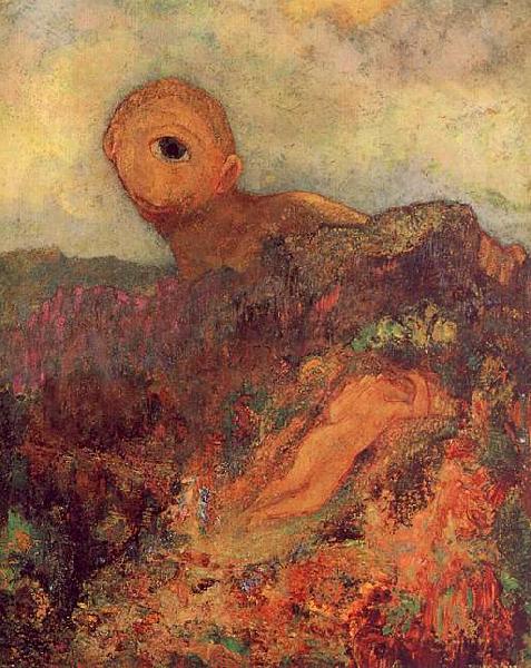 Odilon Redon The Cyclops France oil painting art